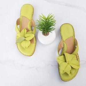 Born Lime Green Sandals